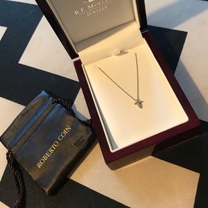 Roberto Coin Silver Cross Necklace